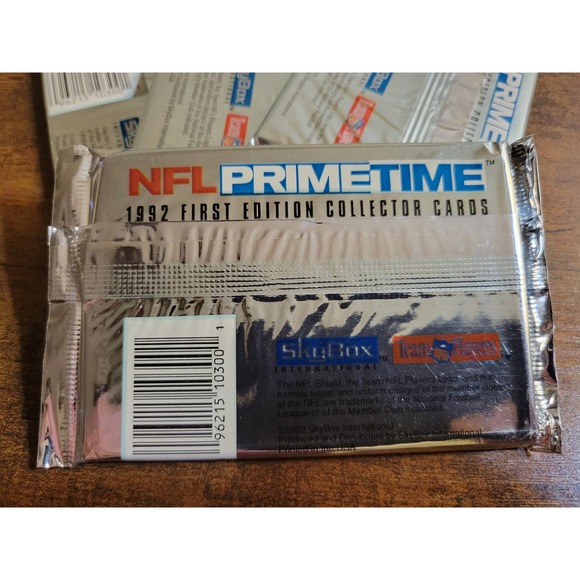 Lot of 4 Sealed Packs 1992 Skybox Primetime - NFL - Picture 4 of 4